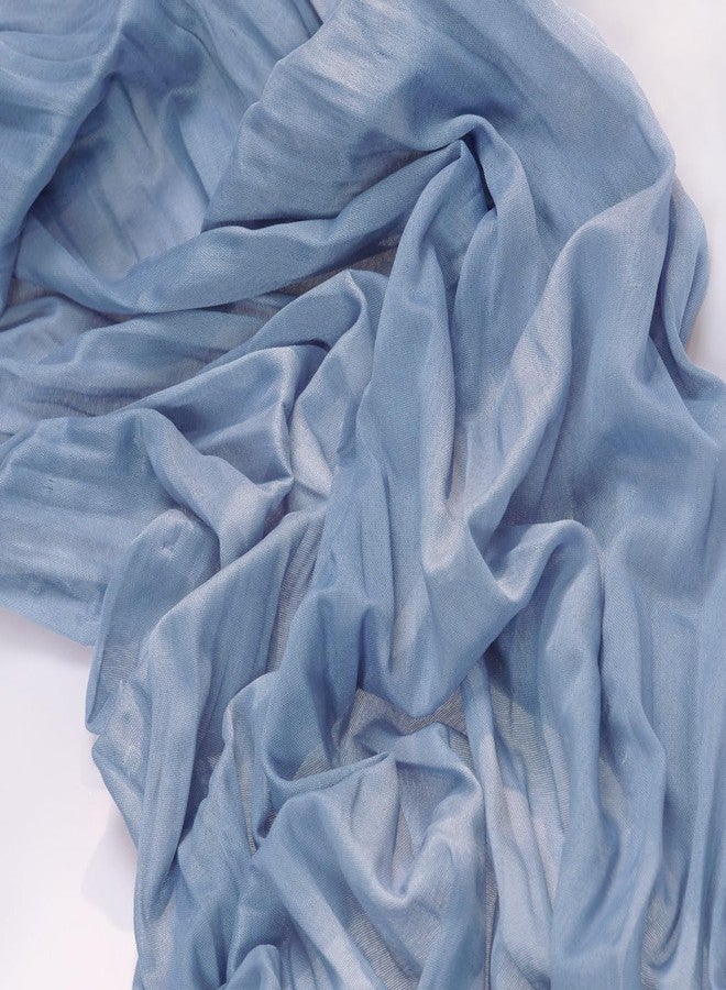 MLMC 3 Pack Dusty Blue Table Runner 10ft Boho Gauze Cheesecloth Valentines Table Runner Bulk 35x120 Inches Rustic Cheese Cloth Decor for Wedding Bridal Shower Baby Shower Party Decor - Image 4